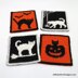 Halloween Cat Coasters