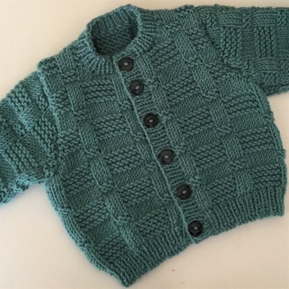 Squashy Squares baby cardigan Knitting pattern by Seasonknits | LoveCrafts