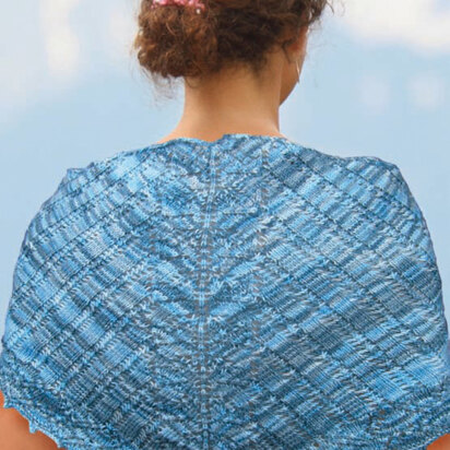 Bluewing Shawlette in Knit One Crochet Too Crock-O-Dye - 1806