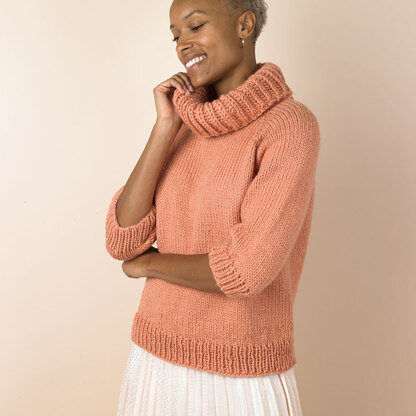 Wonderful Wooly Sweater - Free Knitting Pattern For Women in Paintbox Yarns  Wool Mix Chunky