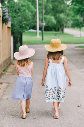 Cleo Wide Brim Fedora - Kids