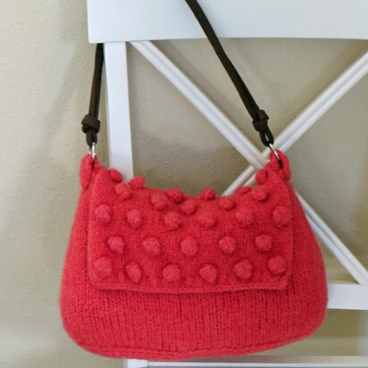 Knit and Felted Purse - Berry Bag