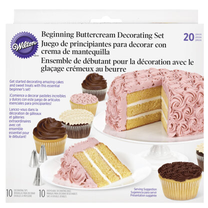 Wilton Beginning Buttercream Decorating Set, 20-Piece Cake Decorating Kit