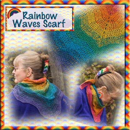 Rainbow Waves Scarf