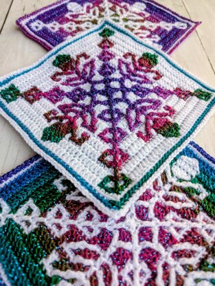 Dusky Meadow Mosaic Square