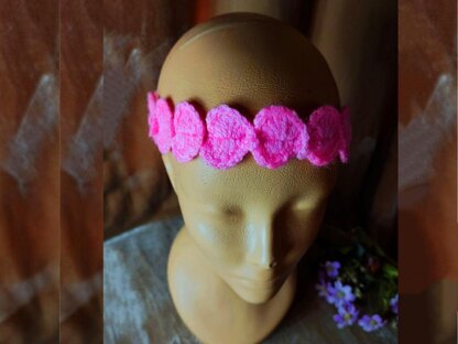 A Crochet Hearts Headband