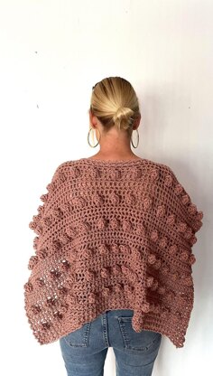 Oversized Popcorn Poncho