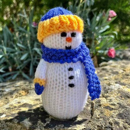 Percy the Snowman Doll Knitting Pattern - Toy Knitting Pattern.