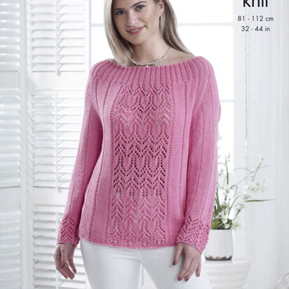 Sweater & Top in King Cole DK - 5091pdf - Downloadable PDF