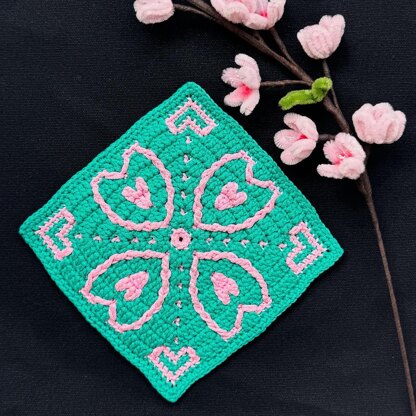 Sakura Mosaic Square