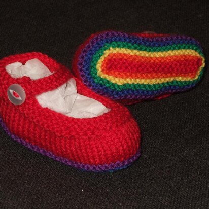 Advanced Rainbow Mary Jane Booties