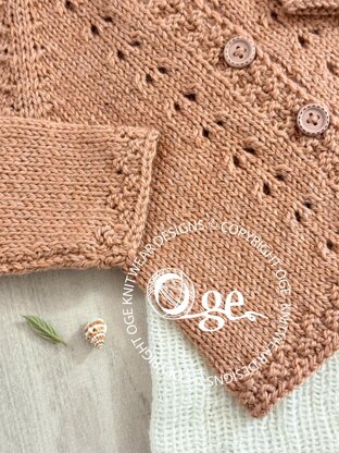 Dimples Top Down Cardigan - P291