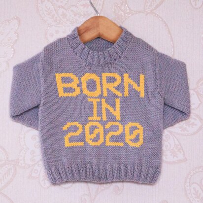 Intarsia - Born in 2020 - Childrens Sweater