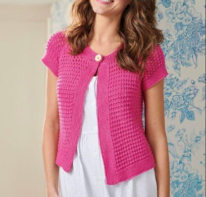 Two-Piece Knit Top with Shrug in Pebble -BESTSELLER