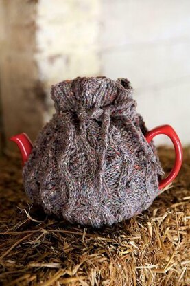 Cable and Bobbles Tea Cosy