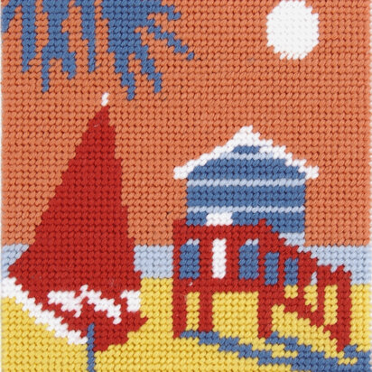 DMC Beach House Tapestry Kit - 12 x 15cm