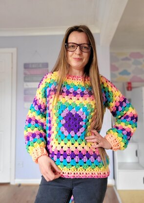 Classic Granny Square Sweater and Tee