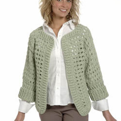 Ladies Shell Sweater in Plymouth Yarn Fantasy Naturale - 1261 - Downloadable PDF