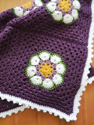 Sylvie's Flower Power Blanket