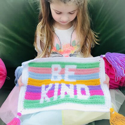 Be Kind Tapestry Crochet Motif
