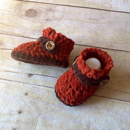 Button Strap Baby Loafers