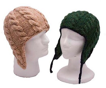 Adult Cable Ear Flap Hats