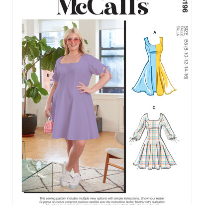 McCall's Misses' & Women's Dresses M8196 - Sewing Pattern