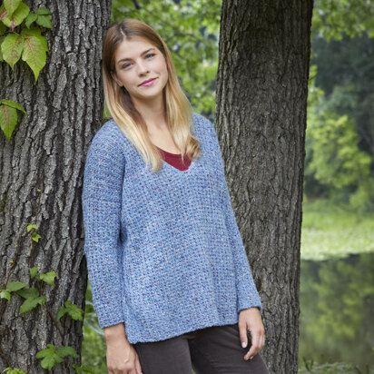 Westport Pullover in Tahki Yarns Donegal Tweed - Downloadable PDF