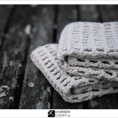 Crochet Dishcloths - Free Crochet Pattern for Home in Paintbox Yarns  Recycled Cotton Worsted by Paintbox Yarns