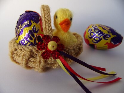 Easter Basket for Creme Egg chick & bunny