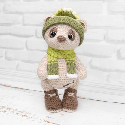 Bear Valentine, order, hat and scarf