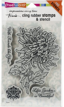 Stampendous Cling Stamps - Garden Mum