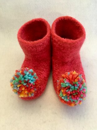 Kids Felted Booties