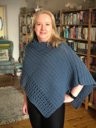 Silver drop poncho