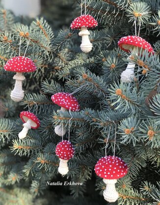 Fly agaric mushrooms