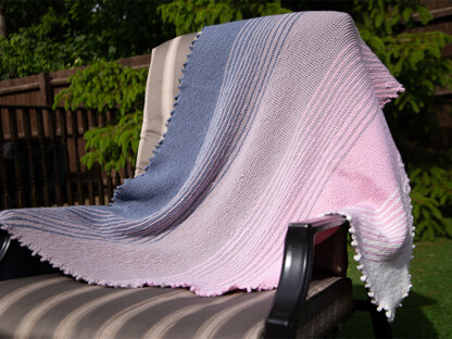 Ombre Shawl in Deramores Studio Merino DK - Downloadable PDF