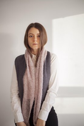 Two part scarf - Women's long scarf + VIDEO