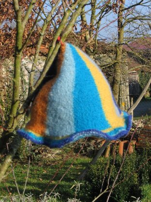 Felted pixie hat