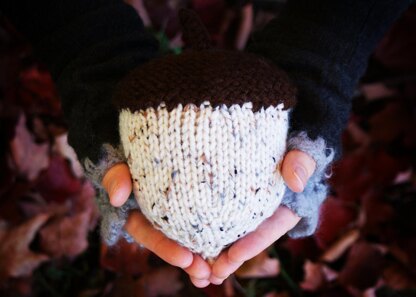 Stuffed Knit Acorns