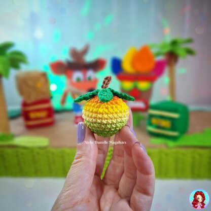 Crash Bandicoot Crochet Pattern Set – Digital Amigurumi Bundle with Character, Mask, Boom Box Trio & Fruit Bonus - Fanart inspired