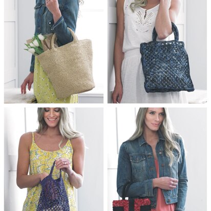 Crocheted Bags in King Cole Raffia - 4337 - Downloadable PDF