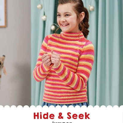 Hide & Seek Jumper in West Yorkshire Spinners Bo Peep Luxury Baby DK - DBP0223 - Downloadable PDF