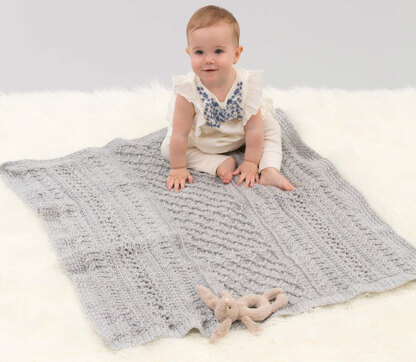 Cable Your Love Blanket in Red Heart Soft Baby Steps Solids - LW4831 - Downloadable PDF