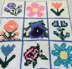 Purple Pansy Flower C2C Graphgan Square