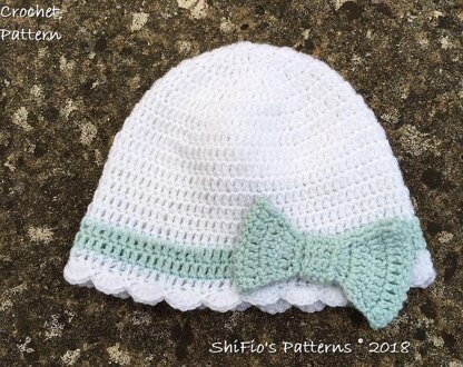 Crochet pattern baby child hat beanie UK & USA Terms #403