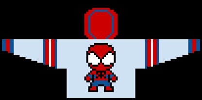 SWEATER SPiDERMAN * C2C hero sweater