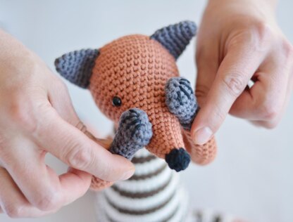 Two Foxes Crochet Pattern Amigurumi