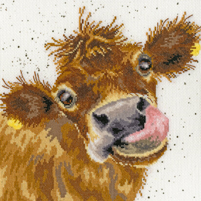 Bothy Threads Moo Cross Stitch Kit - 26cm x 26cm