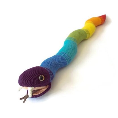 Septimus the Rainbow Snake Amigurumi