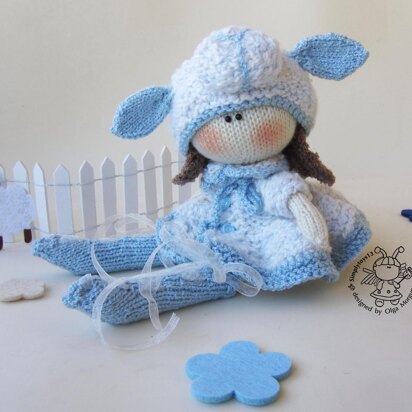 Doll lady Lamb - knitting pattern